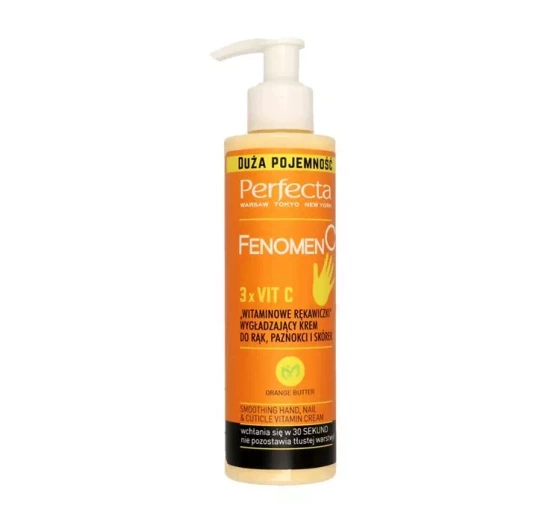 Perfecta Fenomen C wygładzający krem do rąk, skórek i paznokci "Witaminowe Rękawiczki" 195ml