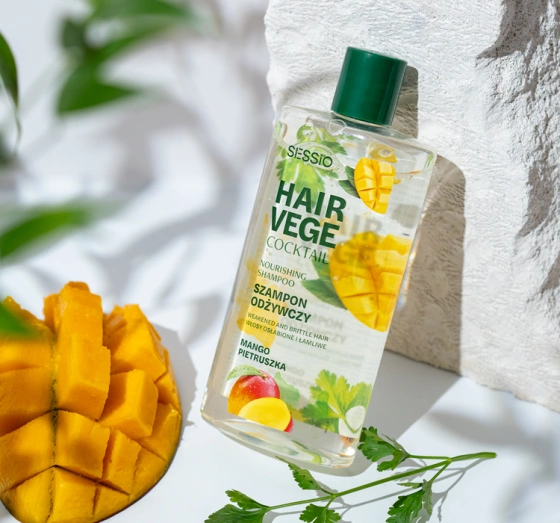 Sessio Hair Vege Cocktail odżywczy szampon do włosów Mango Pietruszka 300g