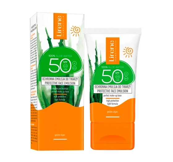 Lirene Sun ochronna emulsja do twarzy z aloesem SPF50 50 ml