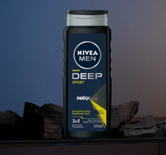NIVEA MEN Deep Sport żel pod prysznic 3w1 dla mężczyzn 500 ml