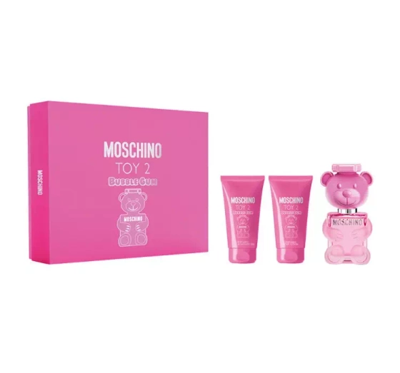 Moschino Toy 2 Bubble Gum woda toaletowa spray 50 ml balsam do ciała 50 ml żel pod prysznic 50 ml