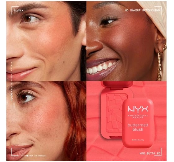 NYX Professional Makeup Buttermelt róż do policzków w kompakcie 05 Had Butta 5 g