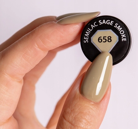 Semilac Wellbeing lakier hybrydowy 658 Sage Smoke 7 ml