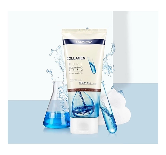 Farmstay Collagen oczyszczająca pianka do mycia twarzy z kolagenem 180 ml