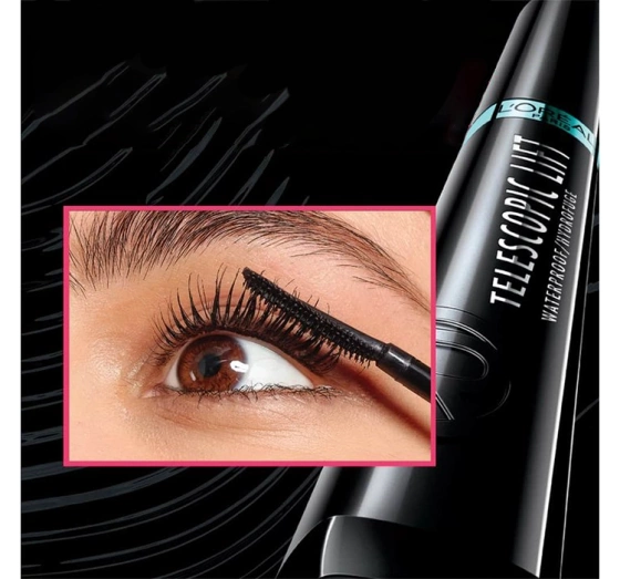 L'Oréal Paris Telescopic Lift wodoodporny tusz do rzęs Black 9,9 ml
