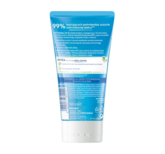 NIVEA żel do mycia twarzy cera normalna i mieszana 150 ml