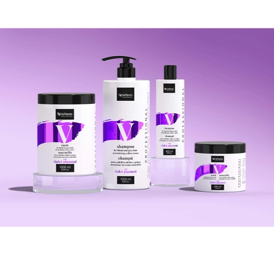 Vis Plantis Professional maska do włosów blond i siwych ochładzająca kolor 1000ml