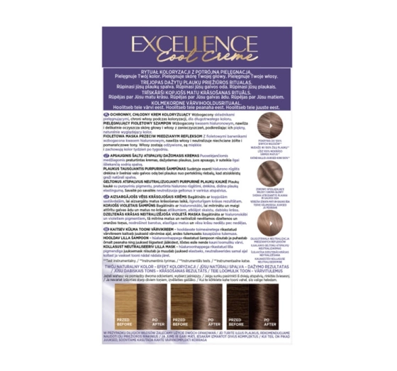 L'Oréal Paris Excellence Cool Creme farba do włosów 7.11 Ultrapopielaty blond