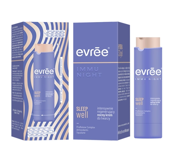 Evree Immu Night Sleep Well intensywnie regenerujący nocny krem do twarzy 45 ml