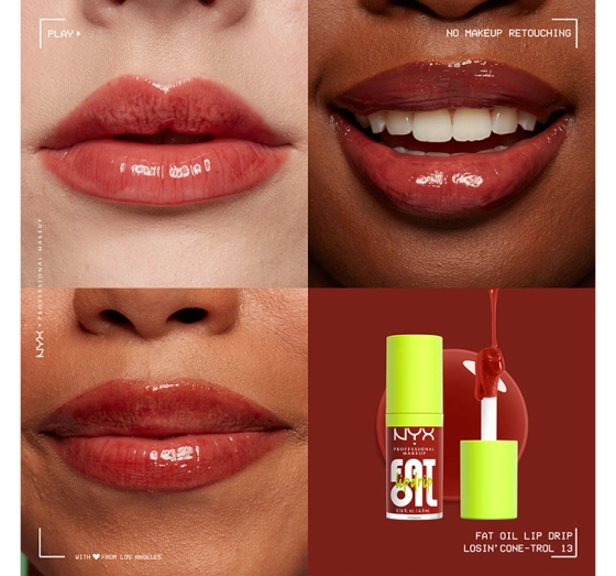 NYX Professional Makeup Fat Oil Lip Drip błyszczyk do ust 13 Losin' Cone-Trol 4,8 ml