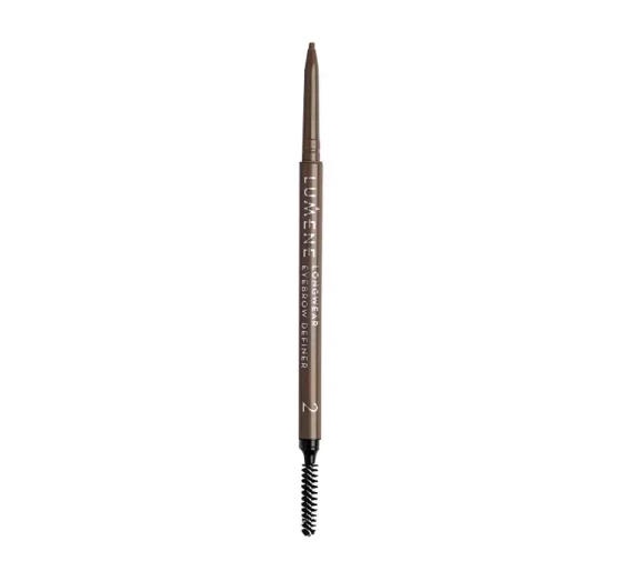 LUMENE LONGWEAR EYEBROW DEFINER WEGAŃŚKA AUTOMATYCZNA KREDKA DO BRWI 2 TAUPE 0,09G
