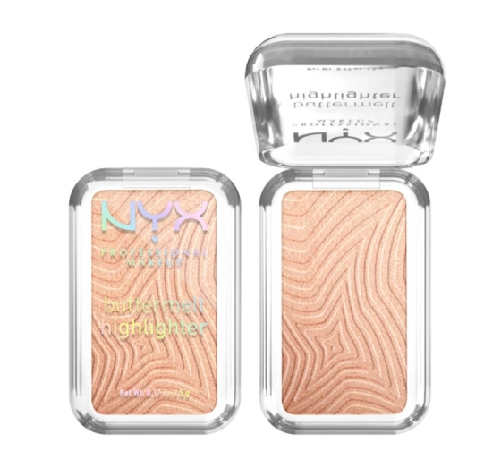 NYX Professional Makeup Buttermelt rozświetlacz do twarzy w kompakcie 10 Glaze It Butta 5 g