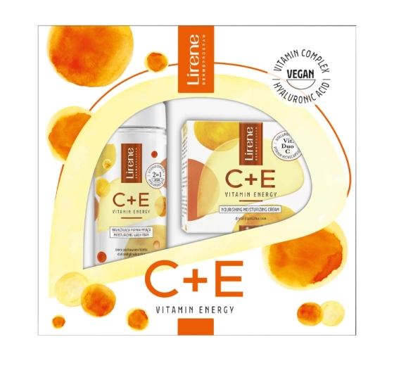 Lirene C E Vitamin Energy odżywczy krem nawilżający 50 ml pianka myjąca 150 ml
