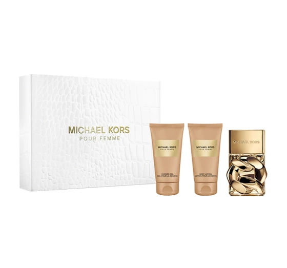 Michael Kors Pour Femme woda perfumowana spray 50 ml żel pod prysznic 50 ml balsam do ciała 50 ml
