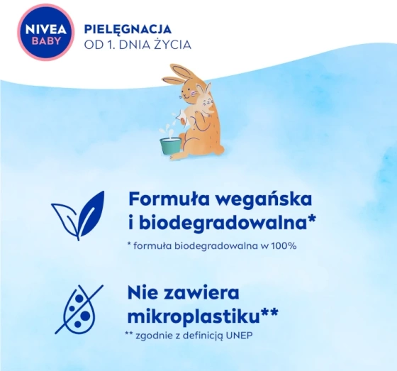 NIVEA BABY 99% Pure Water chusteczki nawilżane biodegradowalne 57 sztuk