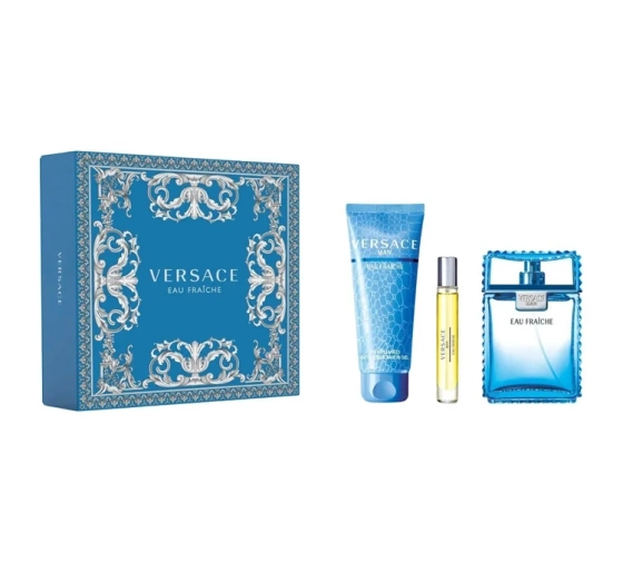 Versace Eau Fraîche woda toaletowa 100 ml 10 ml żel pod prysznic 150 ml