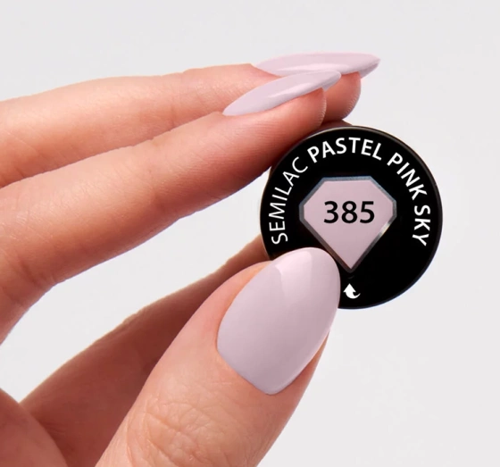 Semilac Soulmate Mix lakier hybrydowy 385 Pastel Pink Sky 7 ml