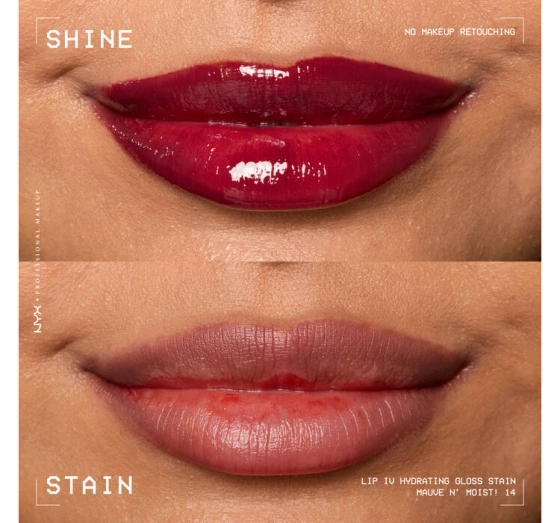 NYX Professional Makeup Lip IV Hydrating Gloss Serum błyszczyk do ust 14 Mauve N' Moist! 5 ml