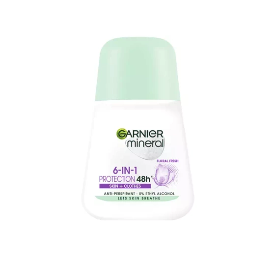 Garnier Mineral 6in1 Protection 48h antyperspirant dla kobiet roll-on Floral Fresh 50 ml