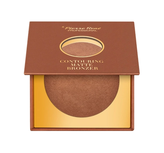 PIERRE RENE CONTOURING MATTE BRONZER WYPIEKANY PUDER BRĄZUJĄCY 10G