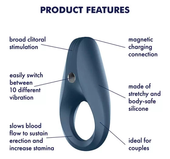 Satisfyer Rocket Ring wibrujący pierścień erekcyjny