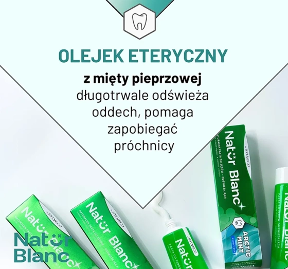 Sylveco Natur Blanc odświeżająca pasta do zębów Arctic Mint 100ml
