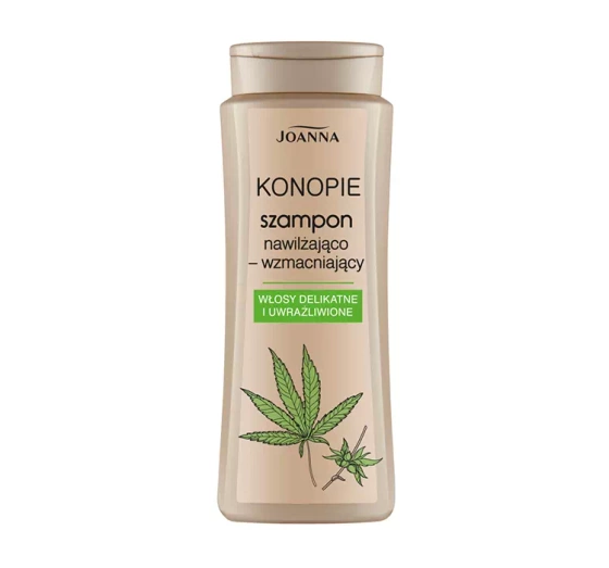 Joanna Konopie szampon nawilżająco-wzmacniający do włosów delikatnych i uwrażliwionych 400 ml