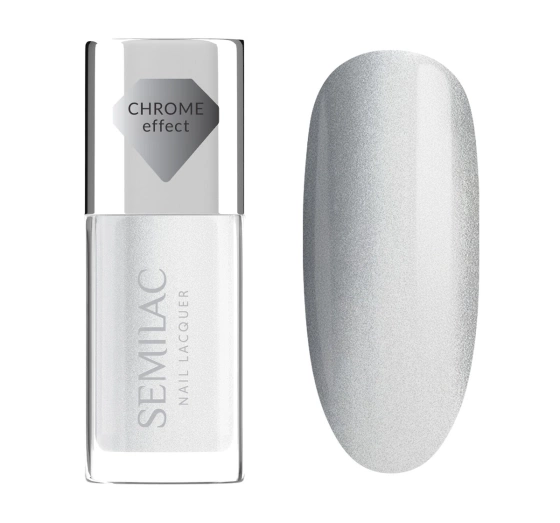 Semilac Nail Lacquer klasyczny lakier do paznokci 115 Silver Chrome 9 ml