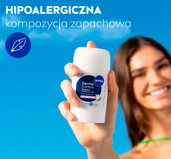 NIVEA Derma Control antyperspirant w sztyfcie dla kobiet Restore 50 ml