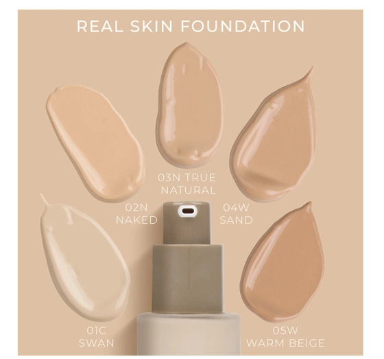 NAM Real Skin Foundation pielęgnacyjny podkład 01C Swan 30 ml