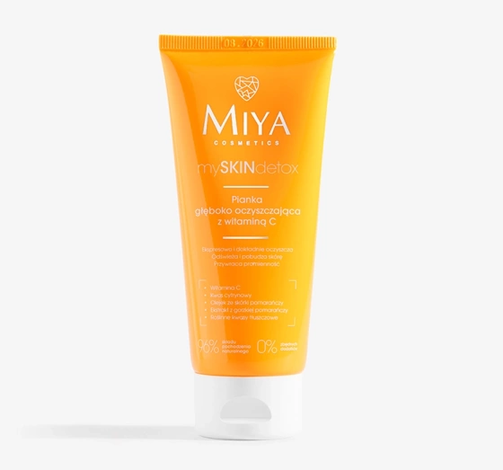 Miya Cosmetics MySkinDetox głęboko oczyszczająca pianka do twarzy z witaminą C 100ml