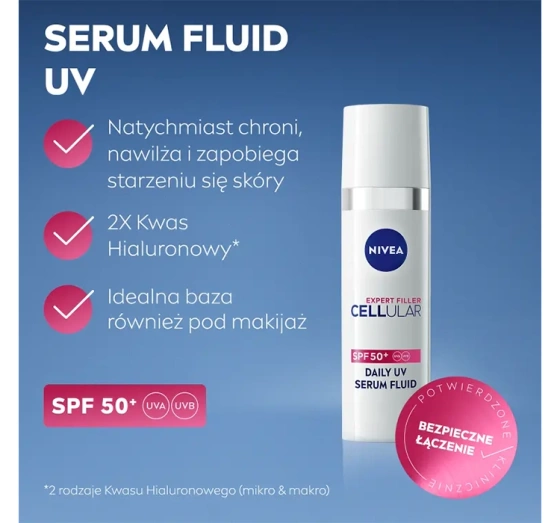 NIVEA Cellular Expert Filler SPF50 Daily UV serum fluid do twarzy 30 ml