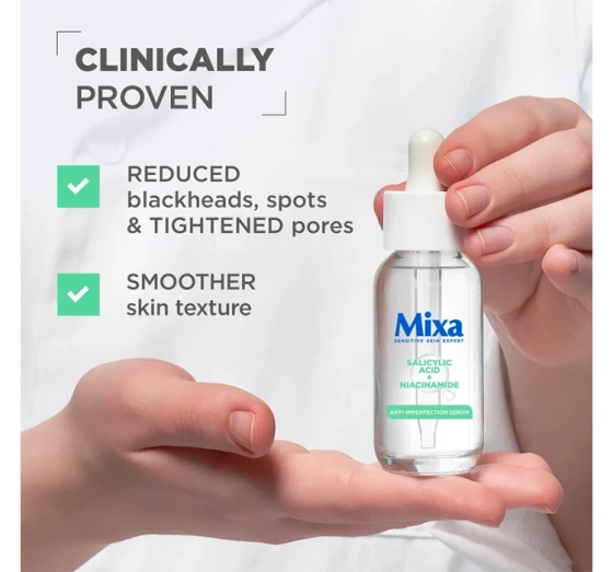 Mixa serum przeciw niedoskonałościom Kwas salicylowy Niacynamid 30 ml