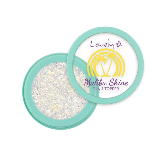 Lovely Malibu Shine glitterowy topper 2w1 do twarzy i ciała 1