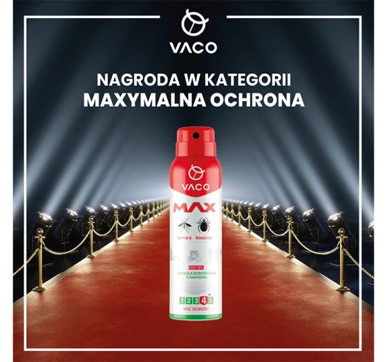 Vaco Max Spray na komary kleszcze meszki DEET30% 100ml