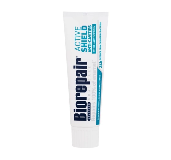 Biorepair Oral Care Aktywna Tarcza pasta do zębów chroniąca szkliwo przed działaniem cukrów 75 ml