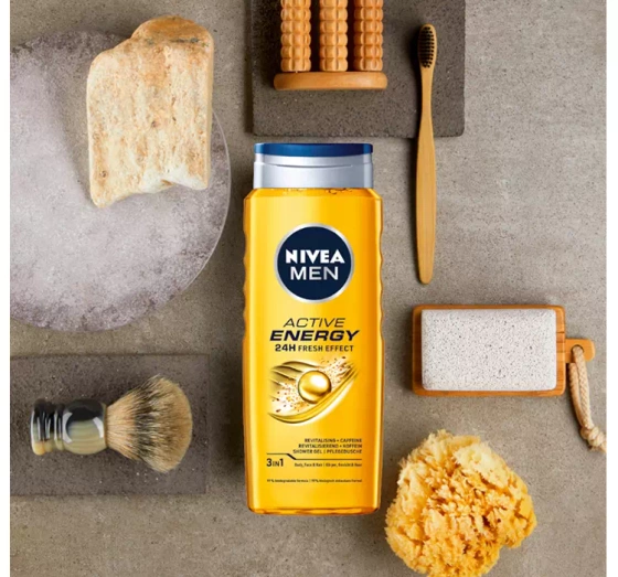 NIVEA MEN Active Energy energetyzujący żel pod prysznic 3w1 dla mężczyzn 500 ml