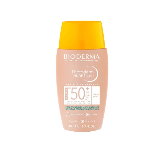 Bioderma Photoderm Nude Touch Mineral podkład mineralny z efektem nude SPF50 Light 40 ml