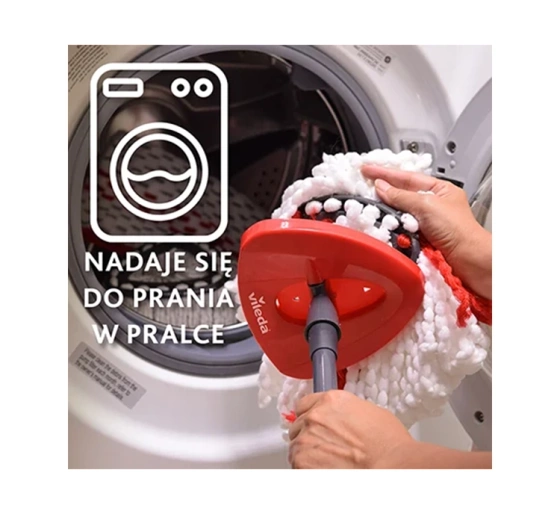 Vileda Turbo 2in1 Microfibre Refill wkład do mopa obrotowego sznurkowego 1 sztuka