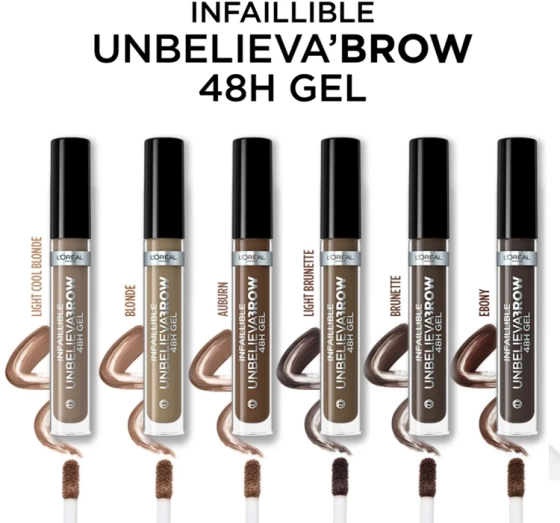 L'Oréal Paris Unbelieva Brow żel do brwi 3.0 Brunette 3,4 ml
