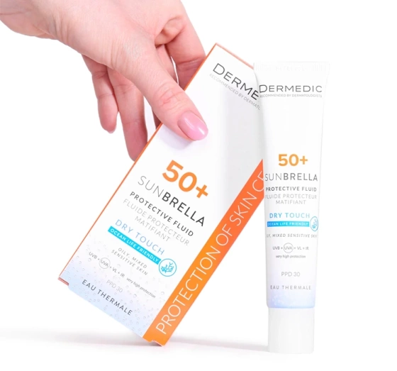 Dermedic Sunbrella matujący krem do twarzy ochronny SPF50 PPD30 40 ml