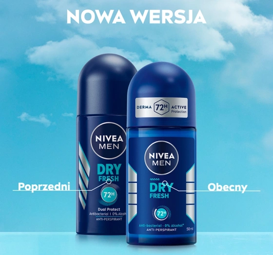 NIVEA MEN Dry Fresh antyperspirant roll-on dla mężczyzn 50 ml
