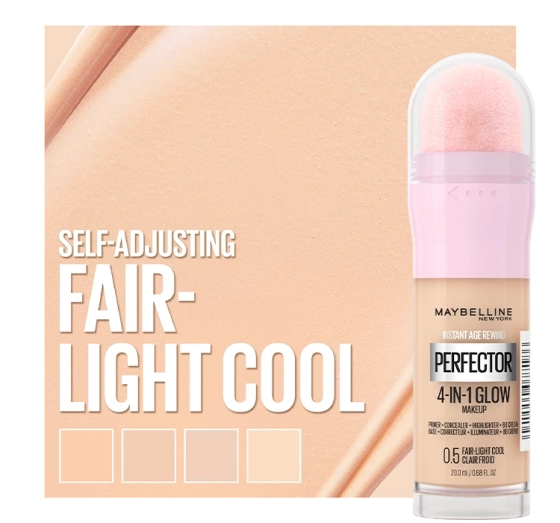 Maybelline Instant Anti Age Perfector rozświetlający podkład do twarzy 0.5 Fair Light Cool 20 ml