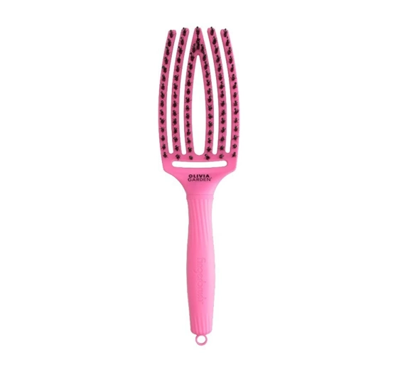 Olivia Garden Fingerbrush Dolce Vita szczotka do włosów z włosiem mieszanym Pink Granita