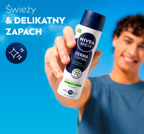 NIVEA MEN Derma Control antyperspirant w sprayu dla mężczyzn Sensitive 150 ml