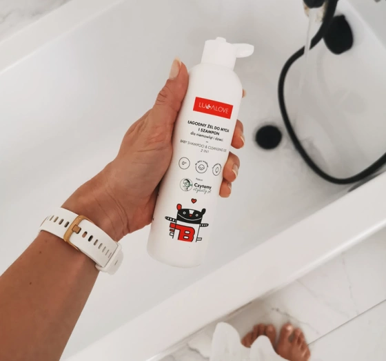 Lullalove łagodny żel do mycia i szampon dla dzieci 280ml