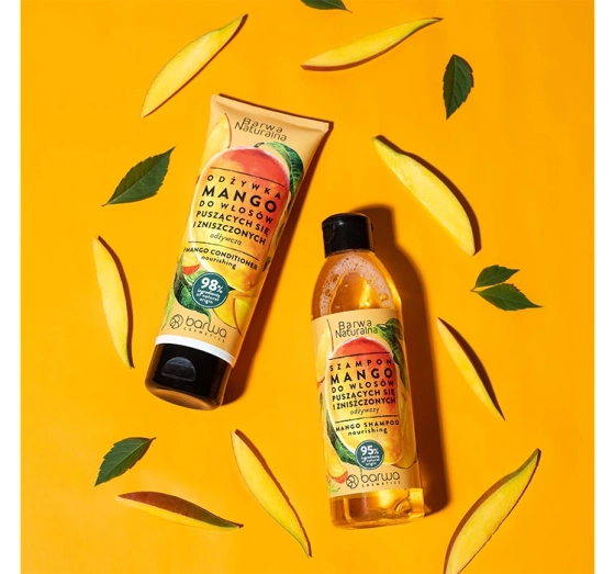 Barwa Naturalna szampon do włosów puszących się i zniszczonych Mango 300 ml