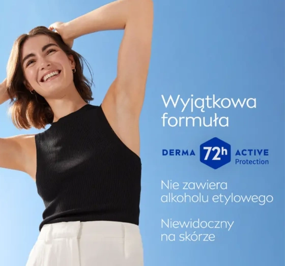 NIVEA Black&White Invisible Clear antyperspirant w sztyfcie dla kobiet 50 ml