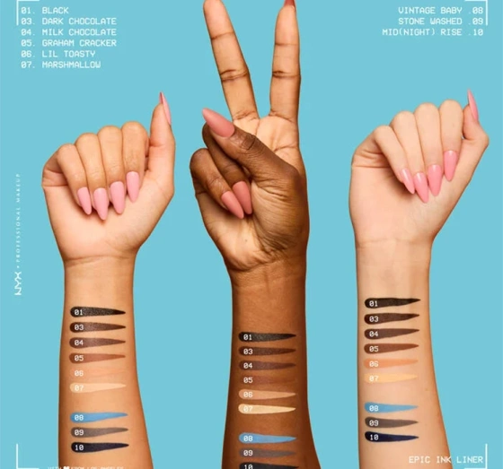 NYX Professional Makeup Epic Ink Liner wodoodporny eyeliner w pisaku 04 Flashy Flare 1 ml
