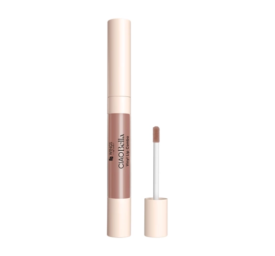AA Wings of Color CIAO Bella Vinyl Lip Combo konturówka i błyszczyk do ust 2w1 02 Mokka Obsession Mix 0,85 g 4 g